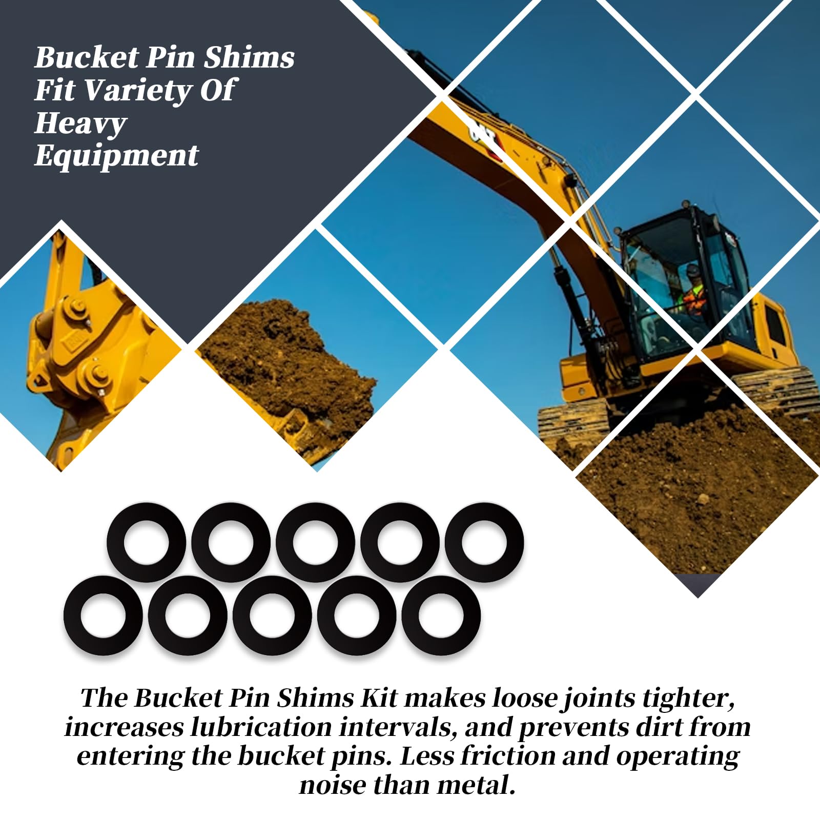 Amazon.com: XYgdhqpt 10PCS 65mm Excavator And Skid Steer Bucket